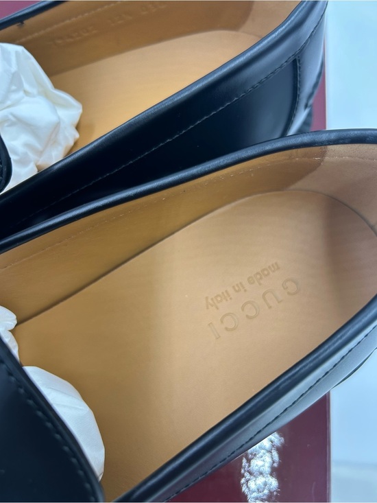 Men\'s Gucci Leather horse bit loafers size 12.5 fits 13 US made in Italy